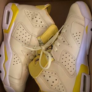 Air Jordan 6 Retro GS Citron Tint Dynamic Yellow Floral